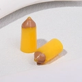 Miniature yellow resin pencil charms for DIY phone cases and creative hair accessories - Without Eye Screw / Yellow