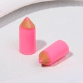 Miniature pink resin pencil charm for DIY crafts and phone case decoration accessory - Without Eye Screw / Pink