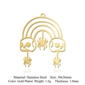 Goud vergulde roestvrijstalen spin en schedel gotische hanger voor DIY kettingen 30x36mm - Gouden Spin Schedel Stijl (LA694-2)