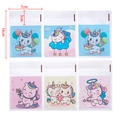 Cartoon unicorn self-adhesive gift bags set in 7x10cm size for snacks and jewelry - Multicolor Unicorn