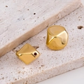 Polished gold irregular CCB plastic spacer beads for DIY jewelry making sets - 13.5mm (ai-10 Pieces/Pack) / Gold
