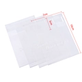 Self-adhesive 7x10cm cartoon snack bags with white 'Sweet Smile' decorative text prints - Transparent Ins Style English