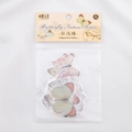 Detail of 40pcs butterfly nature series stickers in transparent decorative packaging - 40 Pack / White Butterfly