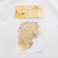 Detail of 40 pieces yellow butterfly PET stickers in clear packaging for DIY journaling - 40 Pack / Gold Butterfly