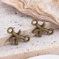 Connecteurs de pendentif en alliage de bronze vintage sur le thème marin pour bijoux DIY - Étoile de Mer-Bronze / 9.5x16