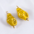 Hanger van 304 roestvrij staal en keramiek in geel voor DIY sieraden maken en kettingen - 2 Stuks/Set / Geel