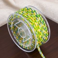 12-strand colorful braided cord on spool for DIY handmade jewelry and necklaces - Approx 4m Per Roll / US 2