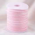 Cordón de antelina rosa 3mm en carrete para joyería DIY y empaquetado de regalos - [1 Rollo/Paquete] / Rosa