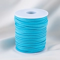 Cordón de ante sintético azul cielo de 3mm para creación de joyas DIY y trenzado - [1 Rollo/Paquete] / Azul Lago