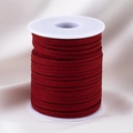 Rollo de cordón de ante granate 3mm para joyería DIY y trenzado de artesanía - [1 Rollo/Paquete] / Rojo Vino
