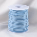 Cordón de ante azul claro de 3mm en rollo para joyería DIY y manualidades diversas - [1 Rollo/Paquete] / Azul Claro