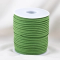 Rollo de cordón de antelina verde hierba 3mm para creación de joyas DIY y artesanía - [1 Rollo/Paquete] / Verde Matcha