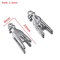 Polished silver 304 stainless steel rock hand gesture pendants for DIY jewelry making - 8mm / Steel
