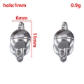 Silver alloy cylindrical magnetic clasp for DIY necklaces with 6mm diameter size - Sphere / 6mm (1 Pair/Pack) / Bright Silver