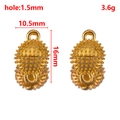 Golden heart cylindrical magnetic clasps 10.5mm for DIY necklace bracelet making - Large Spherical Gold