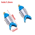 Sky blue and white fishbone charm 30x12mm with 1.2mm hole for DIY jewelry making - 12x30mm / Blue