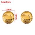 Goldene 12mm geometrische ABS-Perlen mit unregelmäßiger Struktur für DIY-Schmuckherstellung - Rund / 12mm / Gold