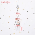 Star and butterfly phone charm pendant in silver alloy with detailed size measurements - Heart Glaze Bead & Butterfly