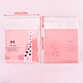 Cute pink giraffe cartoon self-adhesive cookie bags with 10x10cm dimensions - 50 Pieces/Pack (10x10cm) / Pink Deer