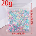 20g macaron iridescent snowflake sequins in transparent bag for DIY resin and nail art - Snowflake / 20g