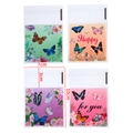 Sachets cadeaux transparents adhésifs avec motifs floraux colorés et nœuds papillon - Style Papillon - Petit
