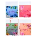 Floral self-adhesive treat bags for cookies in four assorted colors, size 10x13cm - Floral Style