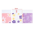 Three-pack self-adhesive 10x13cm floral plastic bags with mixed prints and bows - Abundant Flowers Style