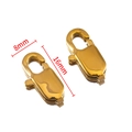 Polished gold plated stainless steel lobster clasp set for DIY jewelry 16mm x 8mm - Large Style (16#) / Gold