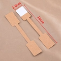 Self-adhesive brown kraft paper jewelry display labels for rings and bracelets 10cm x 1.6cm - Large Square Label 1.6cm*10cm