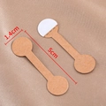 Brown kraft paper adhesive jewelry labels for rings and bracelets, size 5x1.4 cm - Round Label 1.3cm*5cm