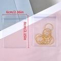 Sachet bijoux en PVC transparent avec fermeture zip, taille 6x8cm pour petits objets - 6x8cm