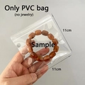 Pochette de rangement bijoux en PVC transparent 11x11cm pour bracelets et accessoires - 11x11cm