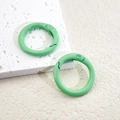 Zwei 24mm minzgrüne matte Federringe aus Legierung für DIY-Schmuck und Accessoires - Grün