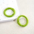 Leuchtend grasgrüne 24mm Legierung Federringe O-Ring Schnallen für DIY Schlüsselanhänger - Grasgrün