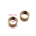 Goldener Edelstahl-Ringverbinder mit 9mm Außendurchmesser für DIY-Schmuckherstellung - Innendurchmesser Sieben / Gold