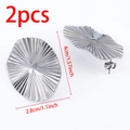 Boucles d'oreilles argentées avec texture nervurée et design ovale de 4 cm - Style Radial Oval (Couleur Acier)