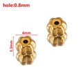 Golden 4mm baroque pumpkin shape stainless steel beads with 0.8mm hole size for jewelry DIY - Pumpkin Shaped / 3.3x4mm (ai-20 Pieces/Pack) / Gold
