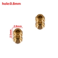 Golden stainless steel baroque pumpkin beads for DIY jewelry with 0.8mm hole - Lantern Shape / 2.5x2.8mm (ai-20 Pieces/Pack) / Gold