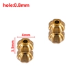 Golden 4mm stainless steel pumpkin beads with 0.8mm hole for DIY jewelry making - Lantern Shape / 3.3x4mm (ai-20 Pieces/Pack) / Gold