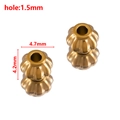 Golden pumpkin-shaped stainless steel spacer bead for DIY jewelry 4.7mm x 4.2mm size - Lantern Shape / 4.2x4.7mm (ai-20 Pieces/Pack) / Gold