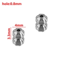 4mm stainless steel pumpkin lantern spacer beads with 0.8mm hole for DIY jewelry making - Lantern Shape / 3.3x4mm (ai-20 Pieces/Pack) / Steel