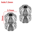 Silver stainless steel pumpkin bead variant for DIY jewelry with 1.5mm hole - Lantern Shape / 5x5.7mm (ai-20 Pieces/Pack) / Steel