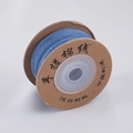 Light blue 1.0mm Tibetan hand-twisted cotton cord on a round kraft paper spool - 30m/Pack (1 Roll/Pack) / Blue