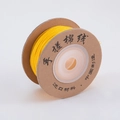 1.0mm bright yellow hand-twisted cotton thread on paper spool for DIY jewelry weaving - 30m/Pack (1 Roll/Pack) / Yellow