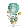 Luchtballon konijn muursticker voor kinderkamer, afmetingen 38 cm breedte en 58 cm hoogte - 36*58CM