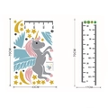 Einhorn Messlatte Wandtattoo für Kinderzimmer Dekoration Set 0 bis 160 cm - 43*70CM+17*70CM