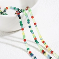 Perline sfaccettate in cristallo multicolore da 2mm su cordoncino per gioielli fai-da-te - Circa 230 Pezzi Per Filo / Colorato