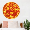 Luminous Sun planet wall sticker for kids rooms featuring realistic glowing sun texture - Sun 33*33CM