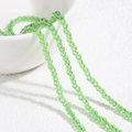 Filo di perle di cristallo verde smeraldo sfaccettate da 2mm per gioielli DIY - Circa 230 Pezzi Per Filo / Verde chiaro