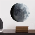 Luminous moon wall sticker with realistic craters for kids bedroom wall decor - Moon 8*8CM